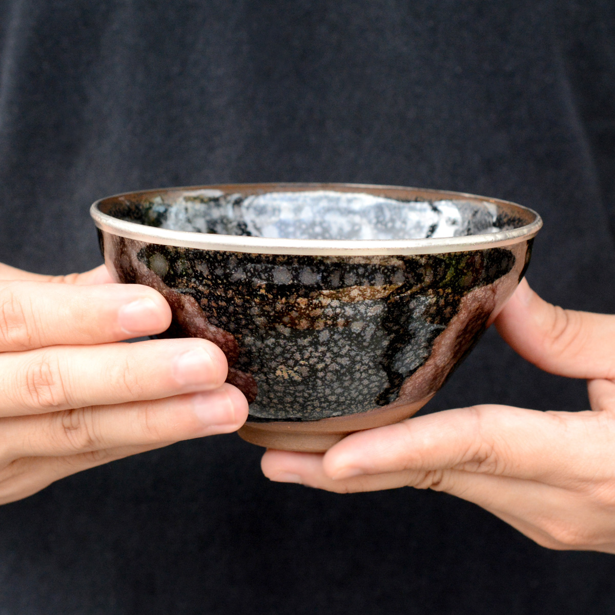茶道具油滴天目茶碗 - 陶芸