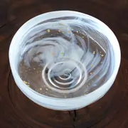 硝子平茶碗金箔
