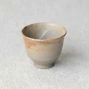 仁炭化藻掛け煎茶碗