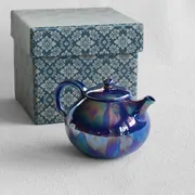 豊 後手急須蒼玉