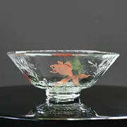 Glass Hira Chawan Kingyo