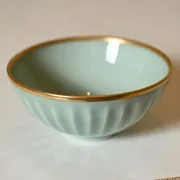 Seiji Tenmoku Chawan Mangetsu-utsushi
