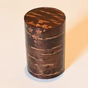 桜皮茶筒 小 散花