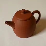淳蔵 本朱泥後手急須