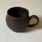 泥象嵌丸マグカップ小