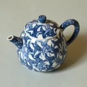 平安清昌 清華郡鳥図茗瓶