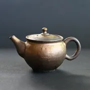 淳蔵 金彩後手急須