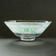 Glass Hira Chawan Chōjūgiga