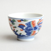 色絵龍鳳煎茶碗