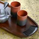 古代菊彫コーヒートレー