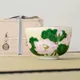 色絵茶碗　蓮　山岡善高