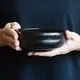 黒楽　馬盥茶碗　円楽