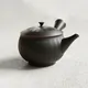 鯉江廣黒泥櫛目碗型急須