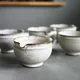 内山粉引片口