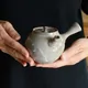 太仙 灰釉駒型急須