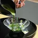 Glass Hira Chawan Hotarubukuro ni Hotaru