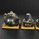 Platinum Morikin Budouzu Aochibumon Teaset