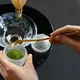 銀地茶杓青楓流水