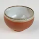 鳳山緋色丸型線茶碗