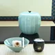 青磁　蓮華彫水差し