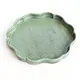 輪花皿（小）緑