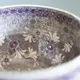 紫彩華紋茶碗