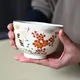 茶碗 仁清 松竹梅に鶴