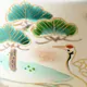 茶碗 仁清 松竹梅に鶴