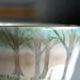 茶碗　森の親子馬