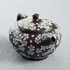Shun'en Black Marugata Inlay Sakurabori Ushirode Kyusu