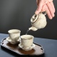 錆白泥果実茶壺