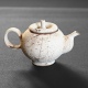 錆白泥果実茶壺