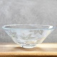 Glass Hira Chawan Sukashi Aokaede