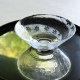 Glass Hira Chawan Sukashi Aokaede