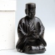SEN NO RIKYU black wooden statue